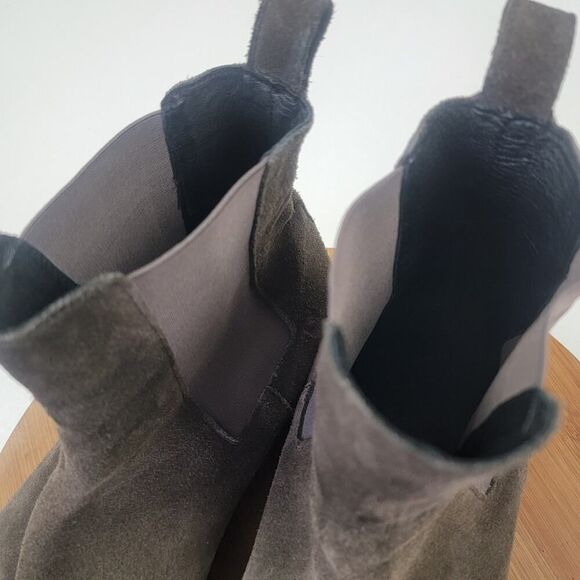 Allsaints Men's size EU 44 US 10.5 Brown Suede Ankle Chelsea Boots Slip On - Picture 8 of 15